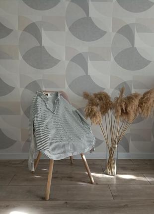 Оверсайз рубашка в полоску