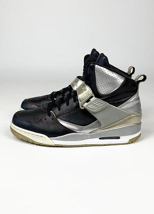 Кроссовки nike air jordan flight 45 616816-052 оригинал кожаные высокие баскетбольные черные размер 46