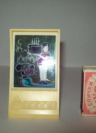 Настольный сувенир чебурашка с днём рождения ссср