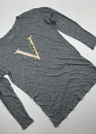 Домашня сукня піжама victoria's secret lightweight pima cotton sleepshirt сіра