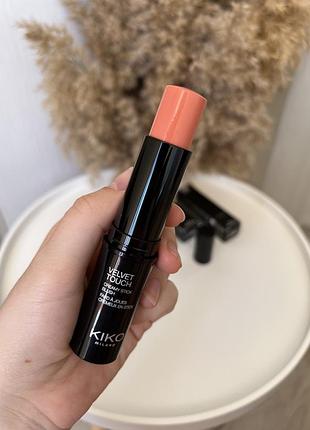 Kiko velvet touch creamy stick blush 03 рум`яна