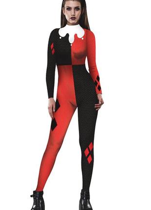 Карнавальный, костюм на хеллоуин харли квинн, отряд самоубийц, арлекин