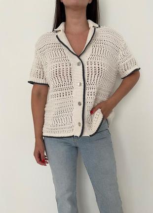Класний вязаний топ zara