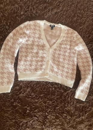 Кардиган гусиная лапка