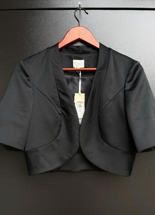 Ярко черный женский пиджак kaliko с открытой передней частью, женский размер 3206 12 | eur38