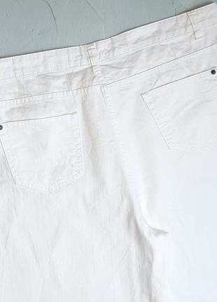 🌿1+1=3 джинсові білі жіночі шорти висока посадка julipa, розмір 58 - 603 фото