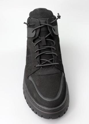 Ботинки мужские кожаные мех