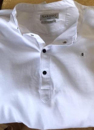 Мужская рубашка стойочка