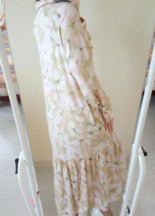 Легкое цветочное платье миди от h&amp;m5 фото