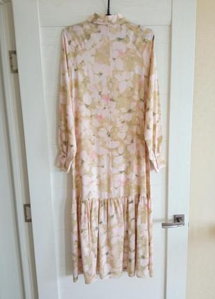 Легкое цветочное платье миди от h&amp;m7 фото