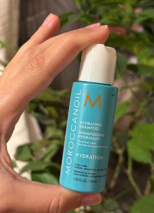 Зволожуючий шампунь moroccanoil hydrating shampoo, 40мл