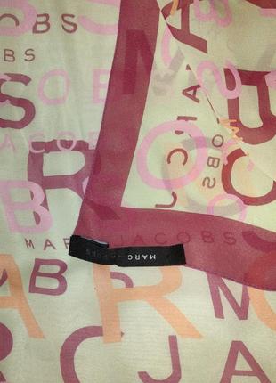 Платок из натурального шелка marc jacobs. винтаж.