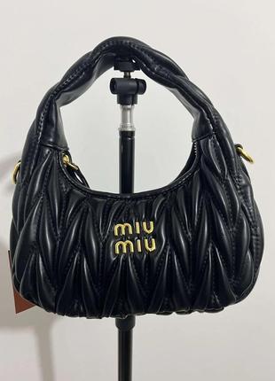 Женская сумка miu miu в черном цвете