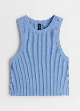 Майка трикотажна в рубчик