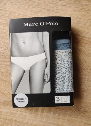 Труси трусы жіночі marc o'polo (3-pack) набір набор органічна бавовна хлопок m
