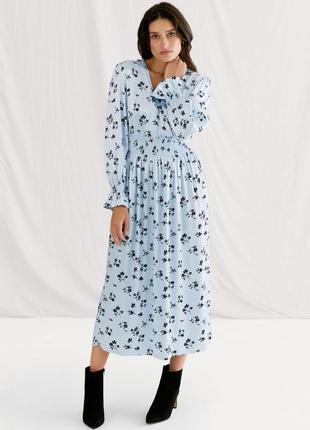 Натуральне сатинове плаття колаборація m&s x ghost