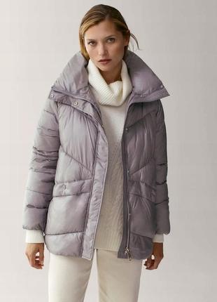 Куртка с воротником стойкой massimo dutti s