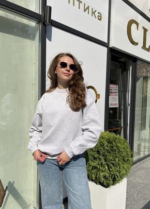 Базовый серый свитшот от bershka