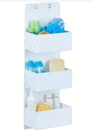 Підвісний тканинний органайзер з 3 кошиками