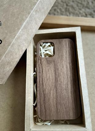 Оригінальний чохол на 12 айфон з кори дерева