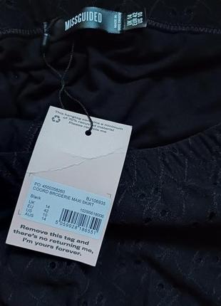 Черная юбка-миди 5