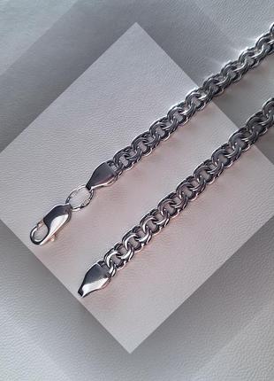 ⛓️ браслет серебро бисмарк унисекс чернение цепочка 7