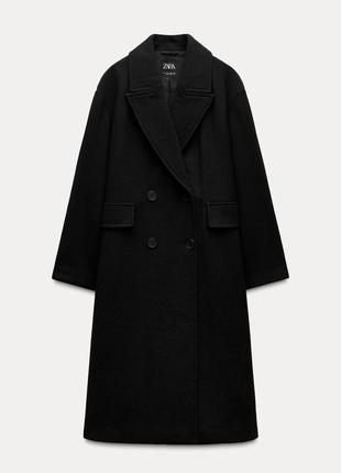 Пальто жіноче з вовною zara2 фото