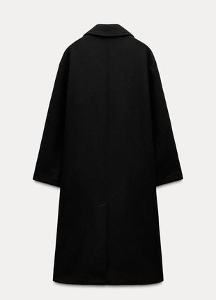 Пальто жіноче з вовною zara3 фото