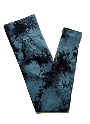 Спортивні мармурові лосини тай дай з пуш-ап ефектом