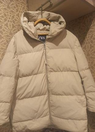 Пуховик, zara, р.s-m