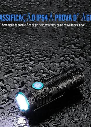 Мини фонарик, type-c фонарик, аккумуляторный фонарик, мини фонарик,