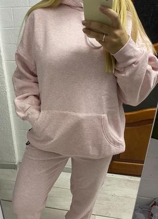 Нежно розовый спортивный костюм adidas botanic pink6 фото