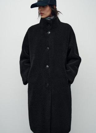 Пальто из искусственной овчины zara