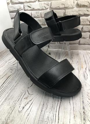 Чоловічі літні босоніжки сандалі шкіряні босоніжки сандалі на літо crossav чоловіче літнє взуття