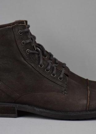Levi's leather ботинки мужские кожаные брендовые. индия. оригинал. 41-42 р./26.5 см.