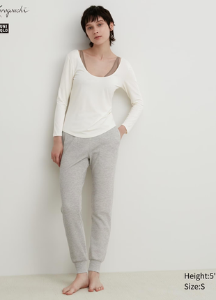 Екстра теплі вафельні штани heattech mame kurogouchi uniqlo