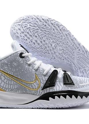 Nike kyrie 7 gs rings white metallic gold