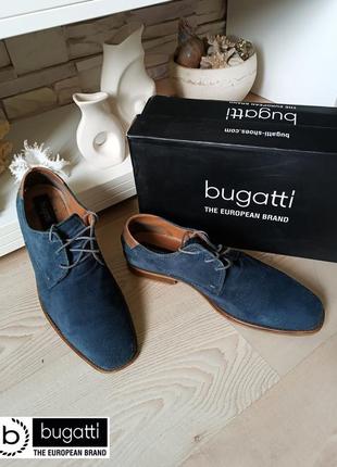 Туфли bugatti германия. замша идеальное состояние. ботинки мокасины