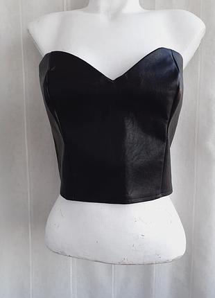 Корсет из экокожи от shein размер l