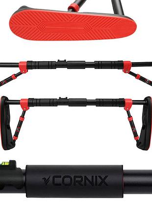 Турник раздвижной cornix elite 65-90 см xr-0289 black/red
