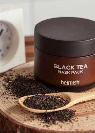 Заспокійлива маска з екстрактом чорного чая heimish black tea mask pack 110ml
