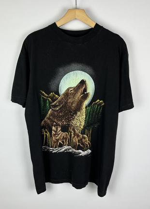 Футболка zip it vintage merch мерч с волком