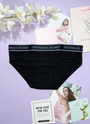 Зручні трусики з лого victoria's secret оригінал вікторія сікрет бавовняні сліпи