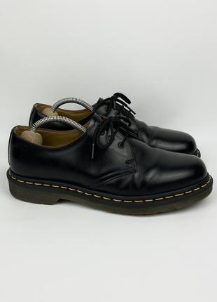 Кожаные туфли / ботинки dr. martens 1461 оригинал черные размер 42