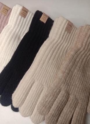 Молодежные вязаные сенсорные перчатки пальчата перчатки