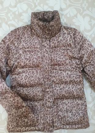 Пуховик  oggi 36р леопард