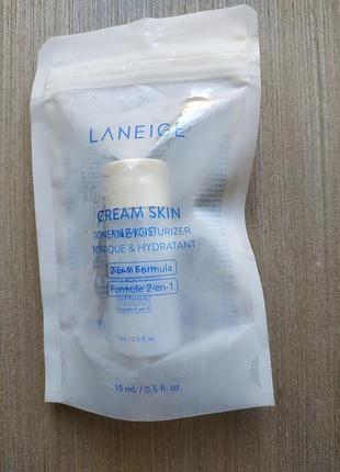 Laneige cream skin зволожувальний тонер.