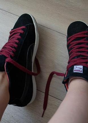Замшевые кеды puma