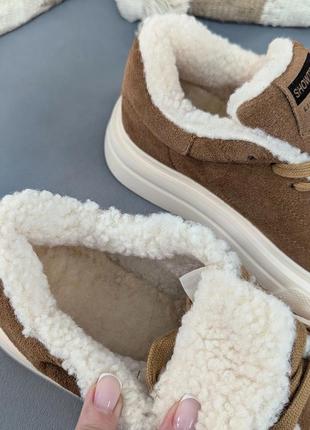 Зимние ботинки лоферы