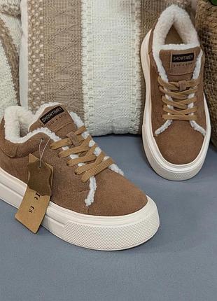 Зимние ботинки лоферы